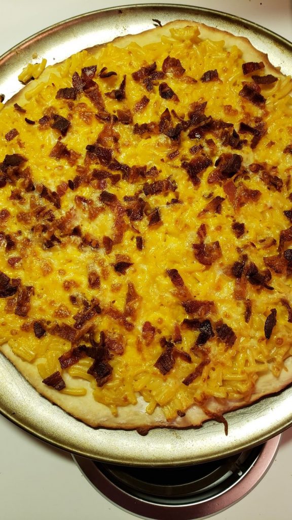 Easy Minute Mac and Cheese Pizza