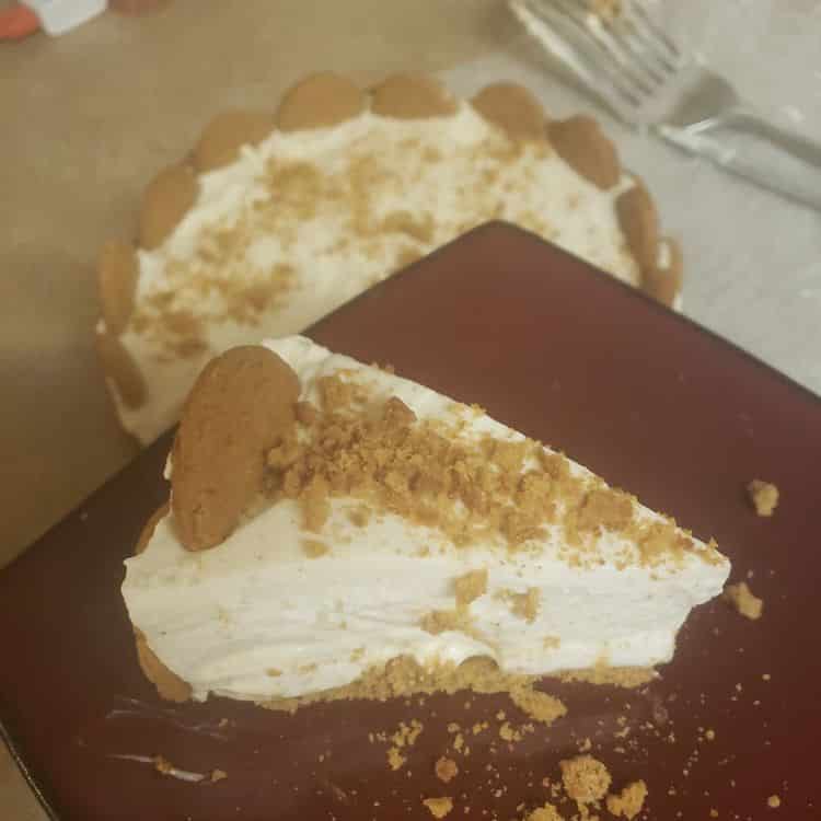 No Bake Eggnog Cheesecake