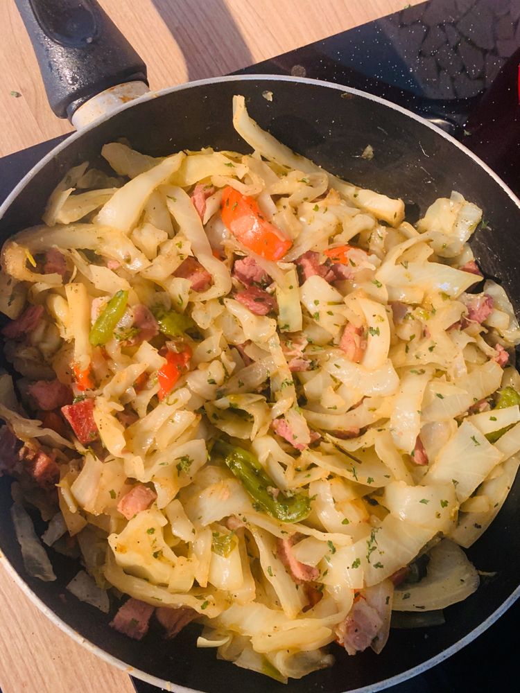 The Best Fried Cabbage