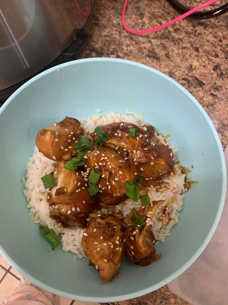 INSTANT POT HONEY GARLIC CHICKEN