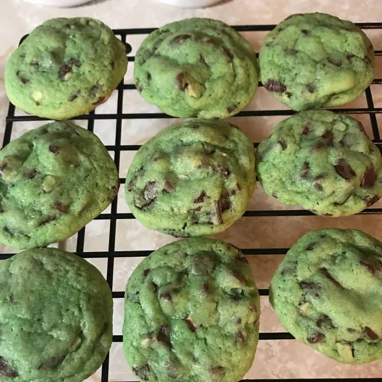 MINT CHOCOLATE PUDDING COOKIES