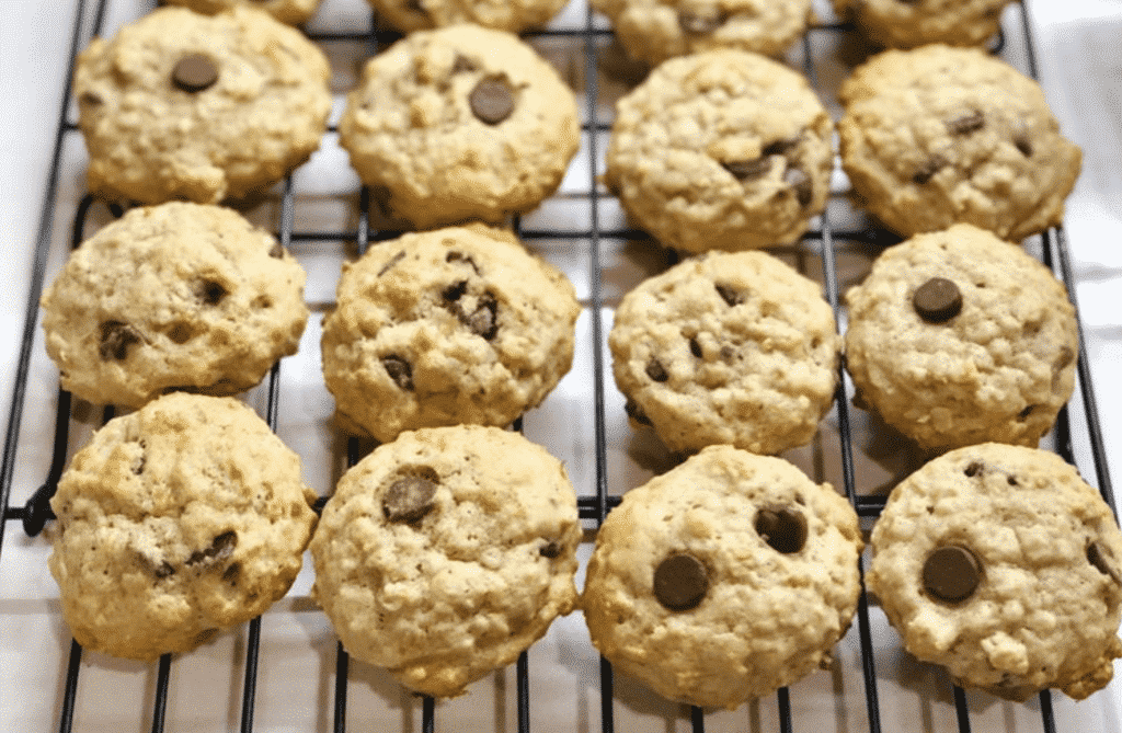 Banana Chocolate Chip Cookies