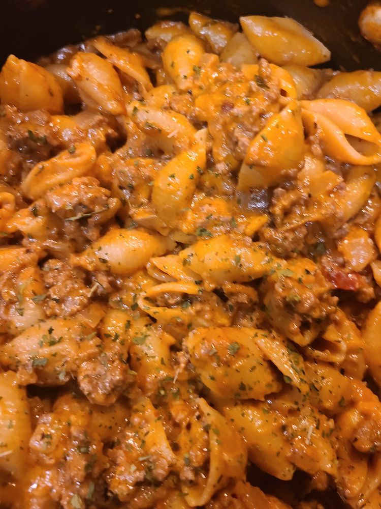 Creamy Beef And Shells