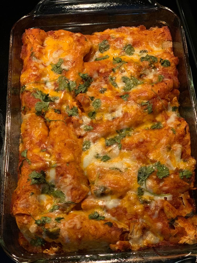 Instant Pot Pressure Cooker Chicken Enchiladas