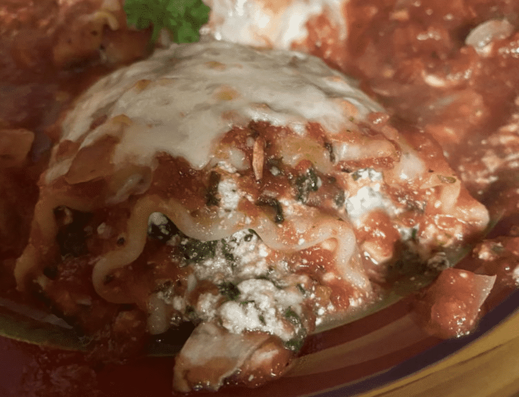 Spinach Lasagna Roll-Ups
