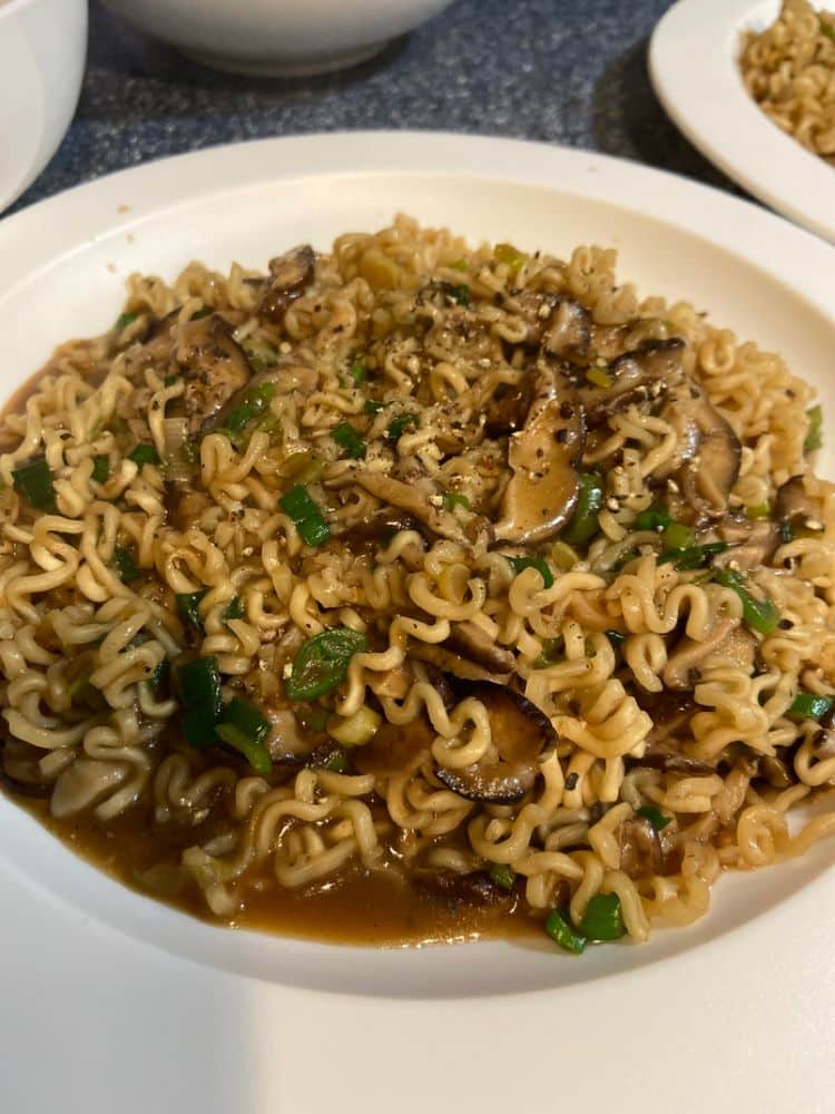 Asian Mushroom Ramen Noodles