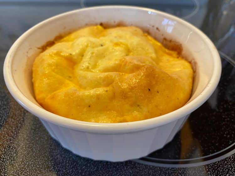 Cheesy Baked Eggs For One