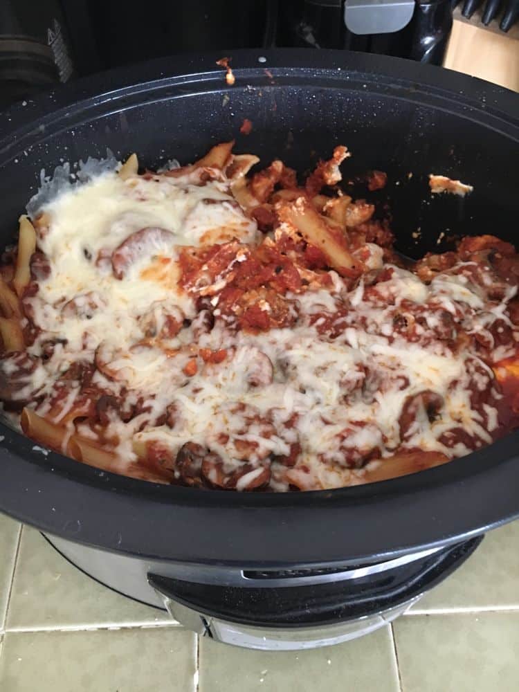 Crock Pot Baked Ziti