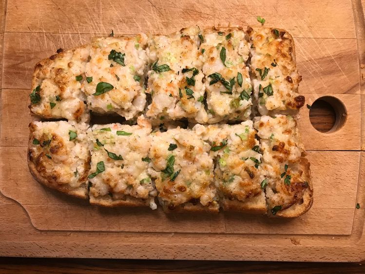 Easy Baked Shrimp Toast