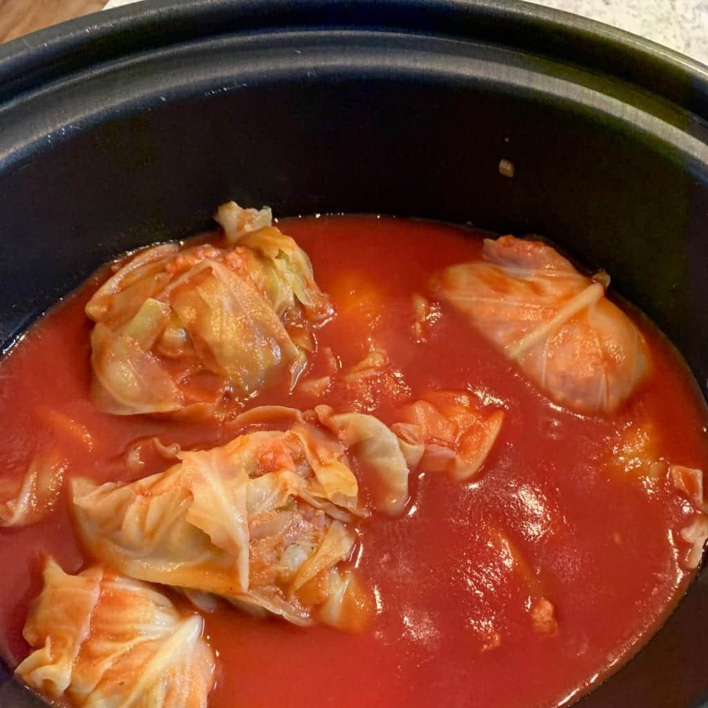 Grandma’s Hungarian Stuffed Cabbage, Slow Cooker Variation