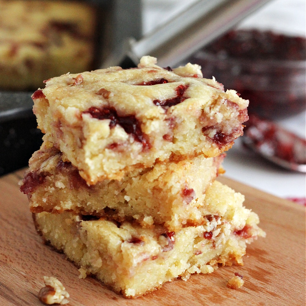 Irresistible Raspberry-White Chocolate Blondies