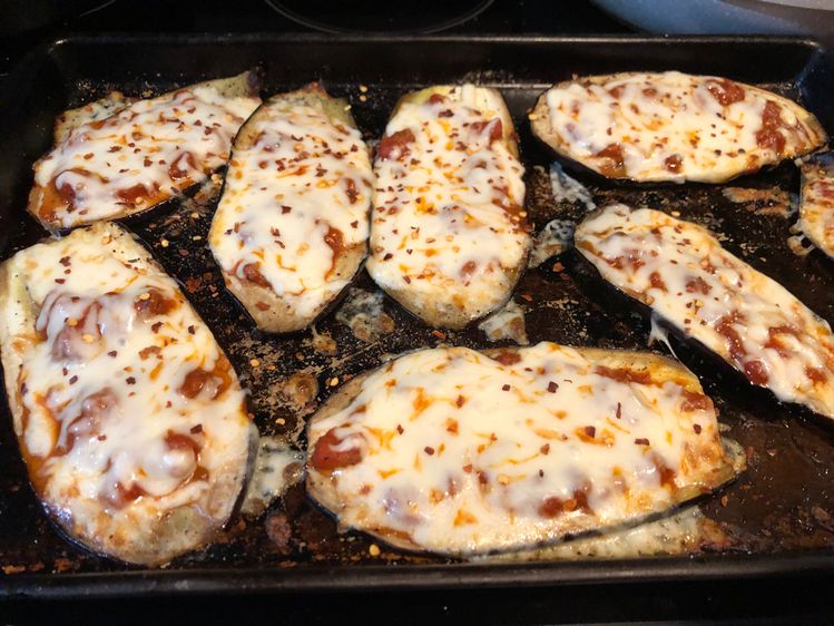 Low Carb Eggplant Pizza