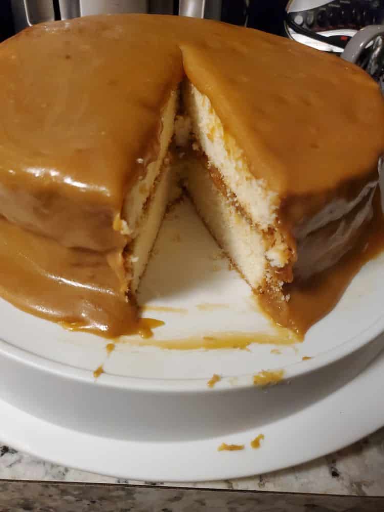 MILDRED’S CARAMEL ICING & CAKE