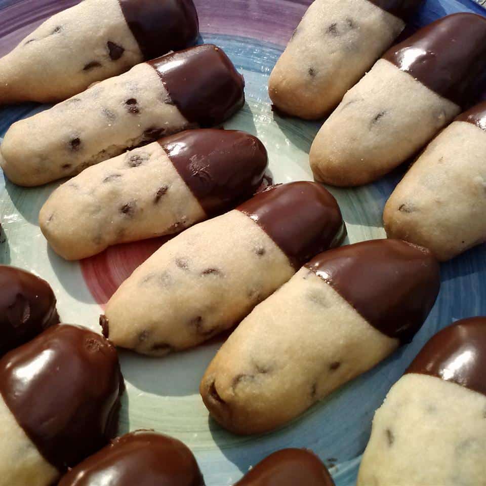Mini Chocolate Chip Shortbread Cookies