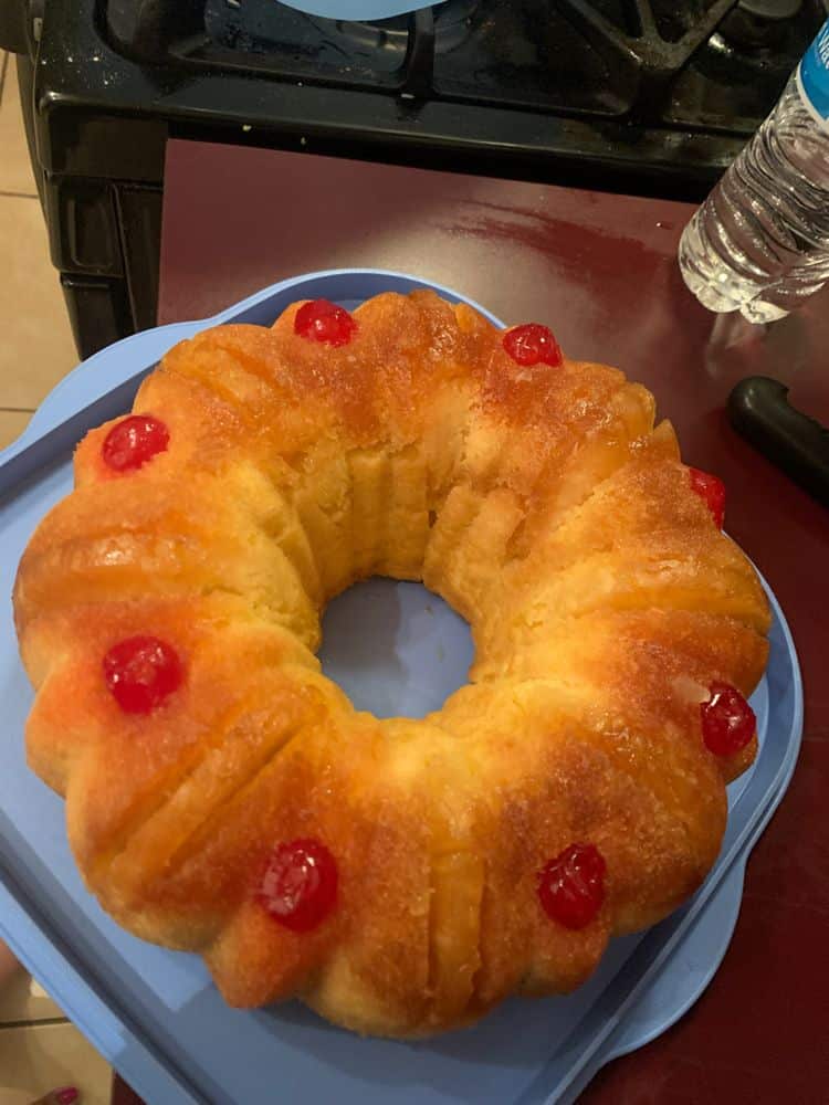 Pineapple Upside Down Bundt Cake