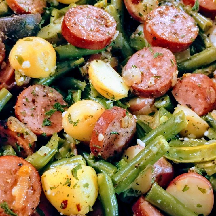 Recipe With Green Beans Potatoes And Sausage