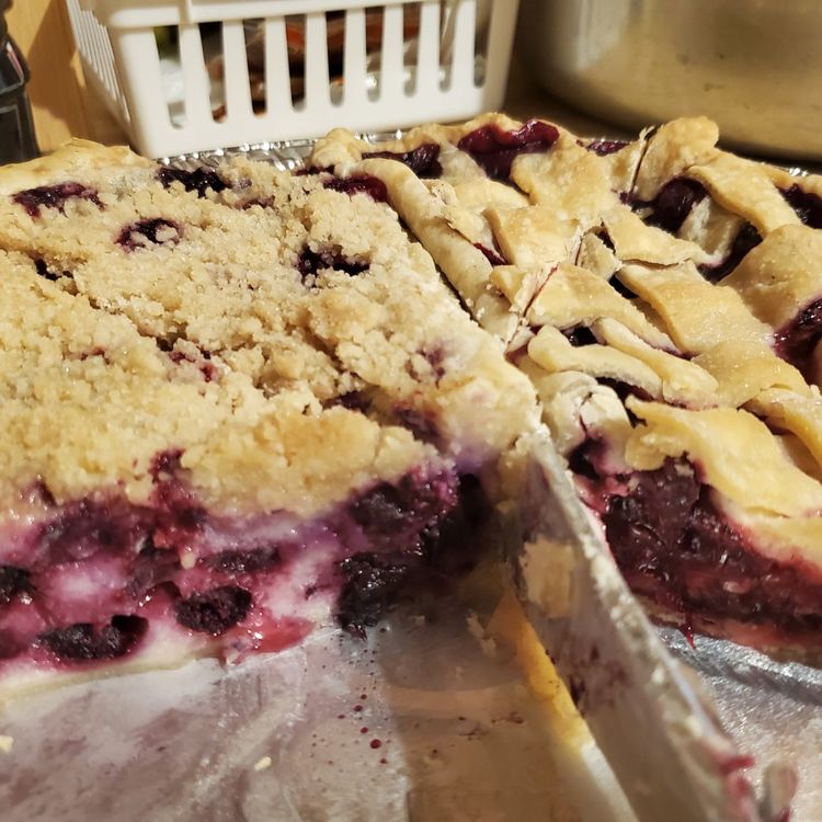 Blueberry Cream Pie