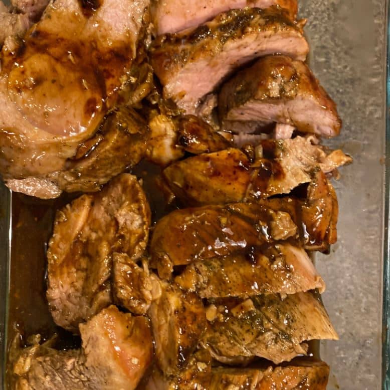 Brown Sugar and Balsamic Glazed Pork Tenderloin