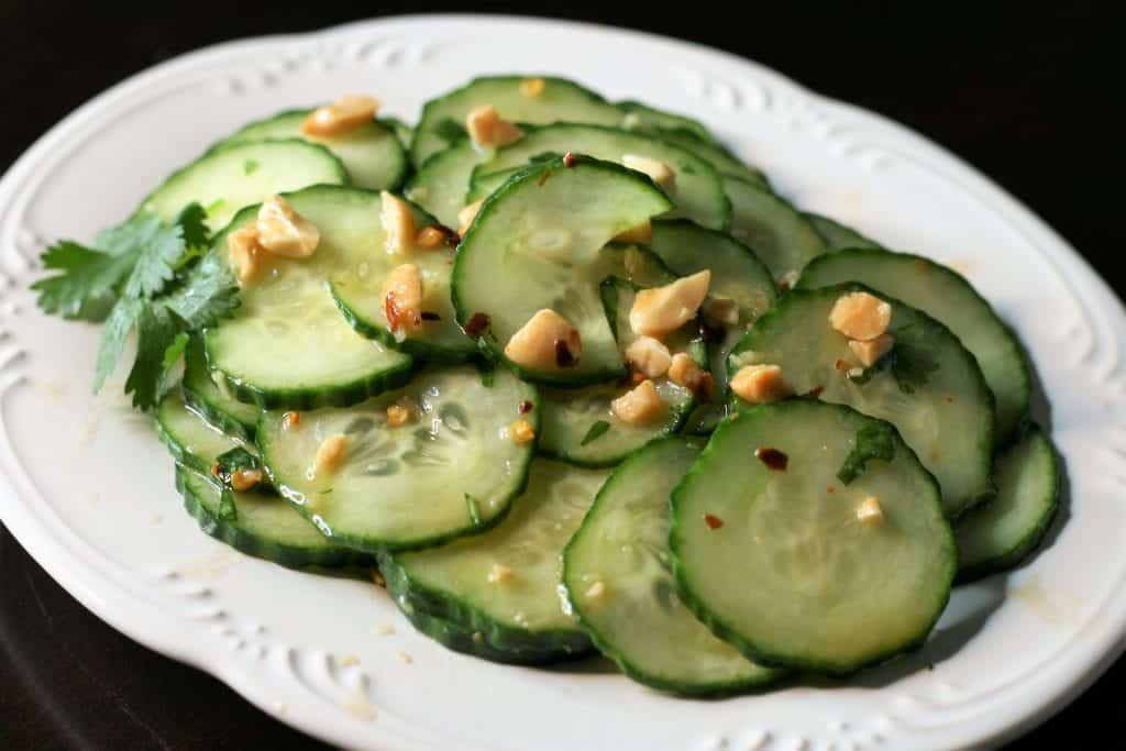 Cucumber Salad: This is a great side dish for any kind of grilled and glazed meat