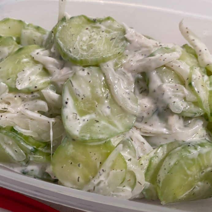 Dad’s Creamy Cucumber Salad