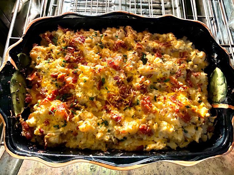 LOADED CAULIFLOWER CASSEROLE