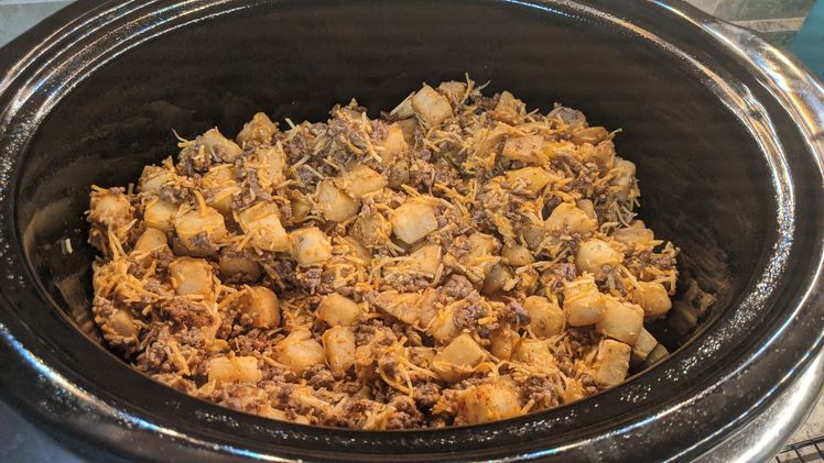 Taco Crock Pot Hashbrown Casserole