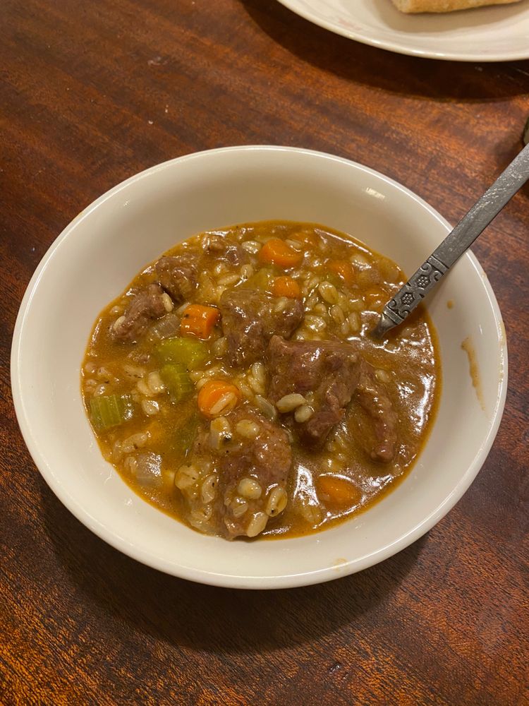 BEEF BARLEY SOUP
