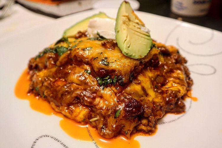 BEEF ENCHILADA CASSEROLE