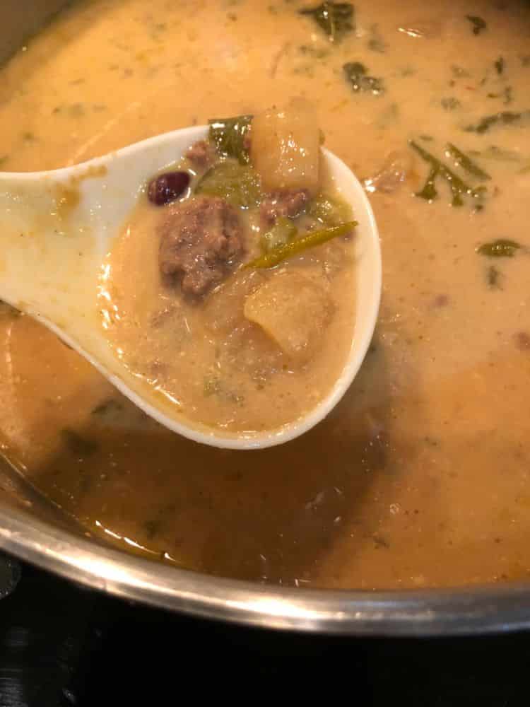 Cheeseburger Soup from Taste of Home