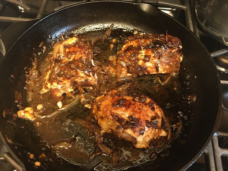 Easy One Pan French Onion Stuffed Chicken