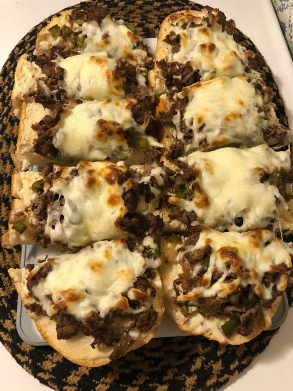 PHILLY CHEESE STEAK CHEESY BREAD