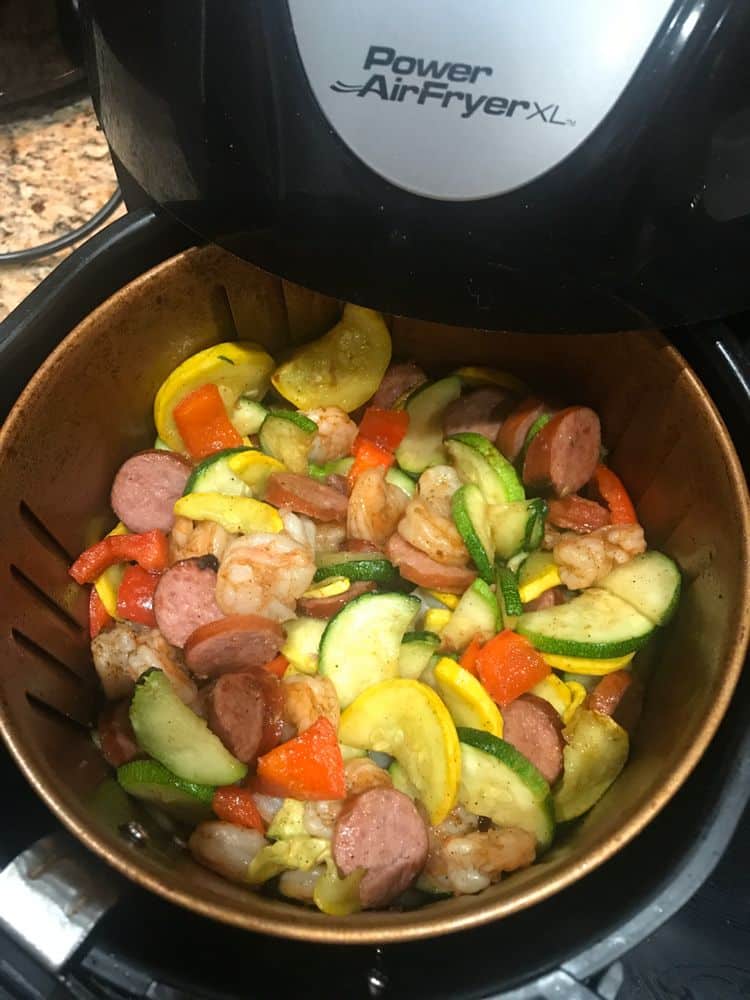 AIR FRYER CAJUN SHRIMP DINNER