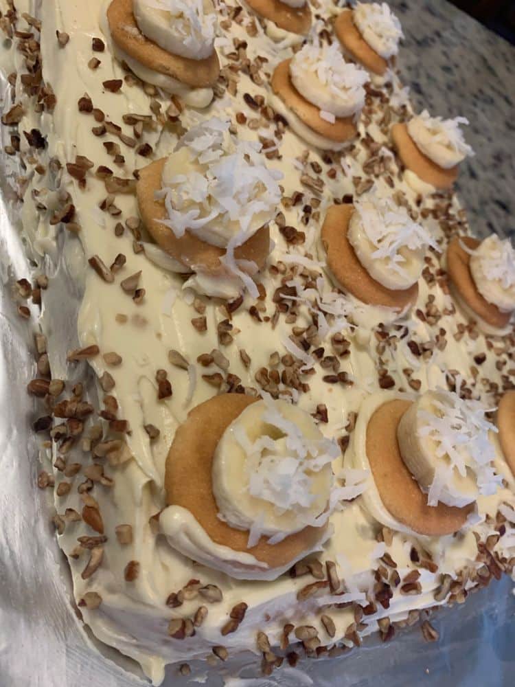 Banana Sheet Cake with Banana Frosting