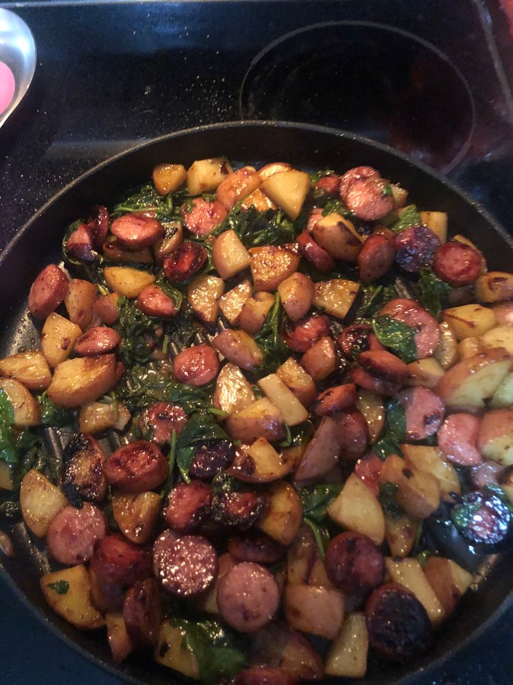 Potato Kielbasa Skillet