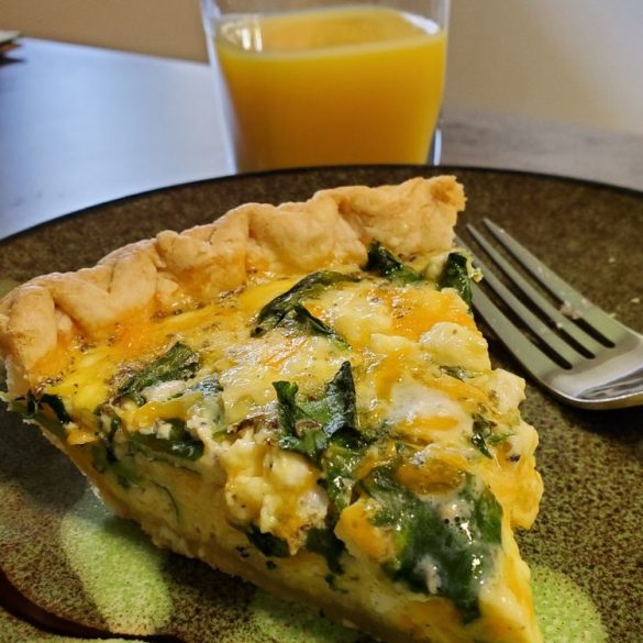 Spinach Feta Cheese Quiche Recipe