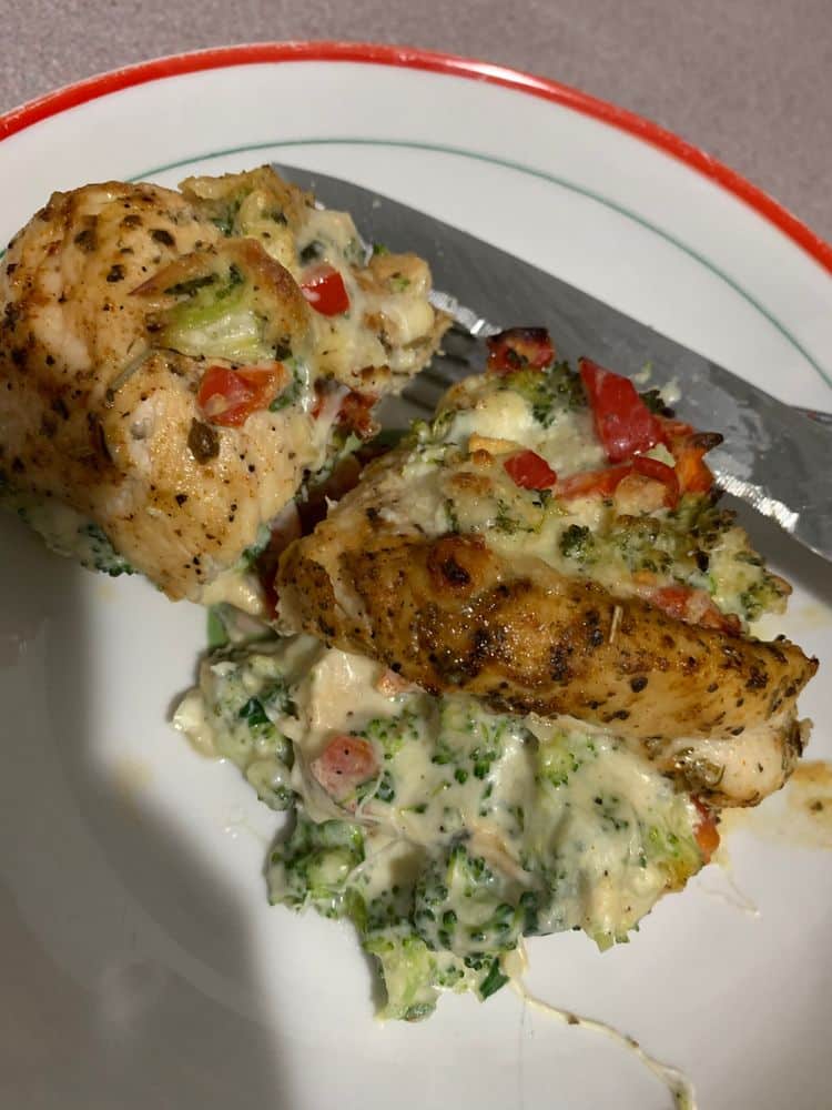 Broccoli Stuffed Chicken Breasts