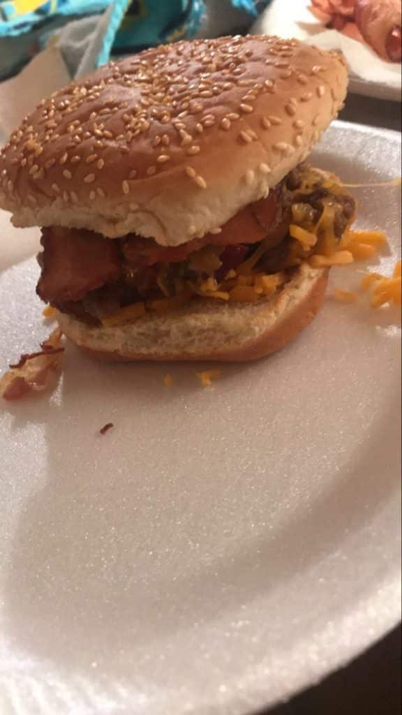 Cheesy Bacon and Beer Sloppy Joes