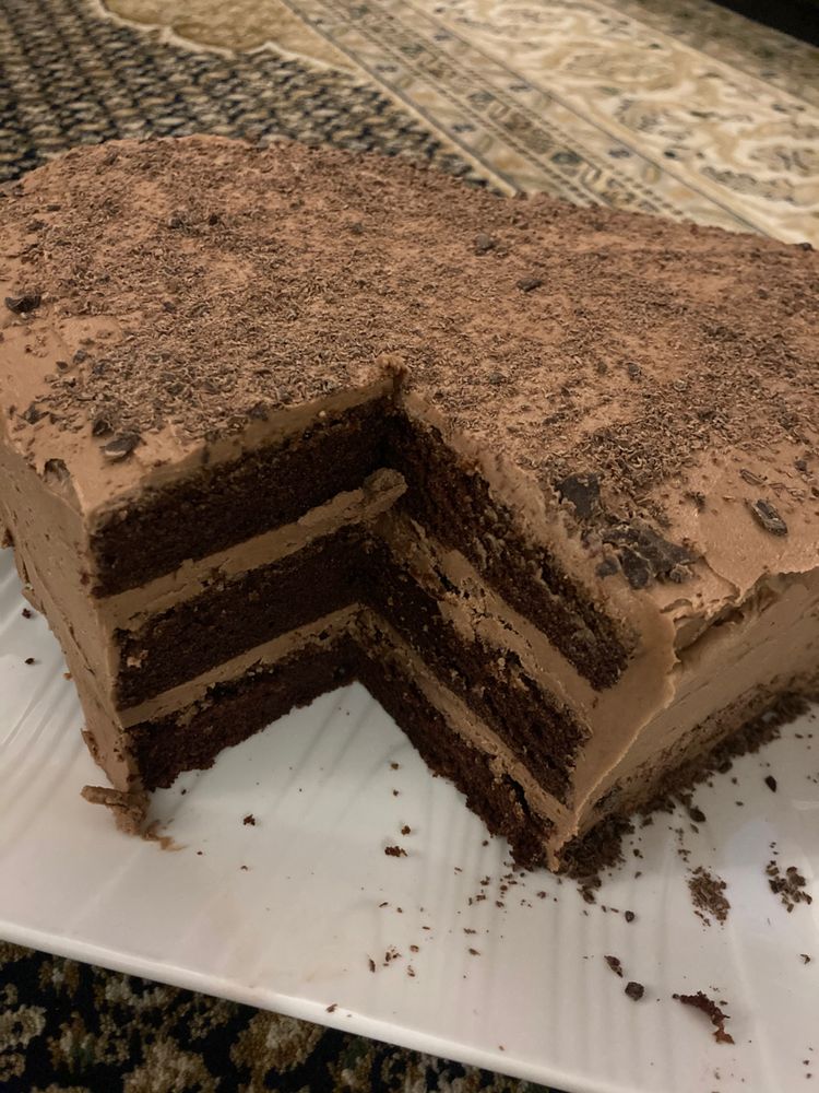 Chocolate Cake with Chocolate Buttercream