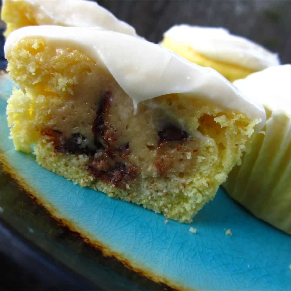 Chocolate Chip Cookie Dough + Cupcake = The BEST Cupcake. Ever.