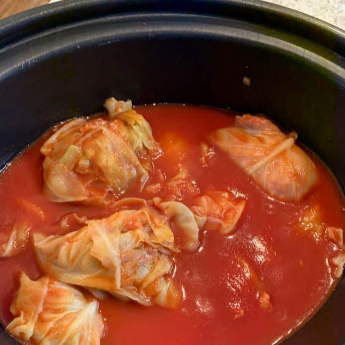 Grandma’s Hungarian Stuffed Cabbage, Slow Cooker Variation