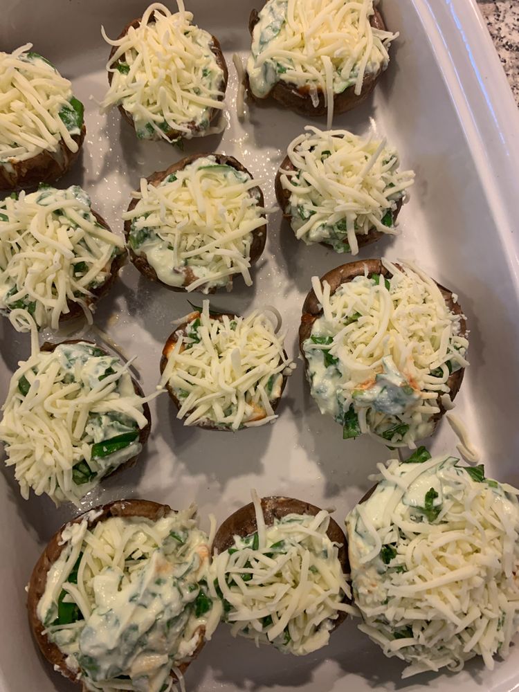 Lasagna Stuffed Portobello Mushrooms (Make Ahead, Freezer)