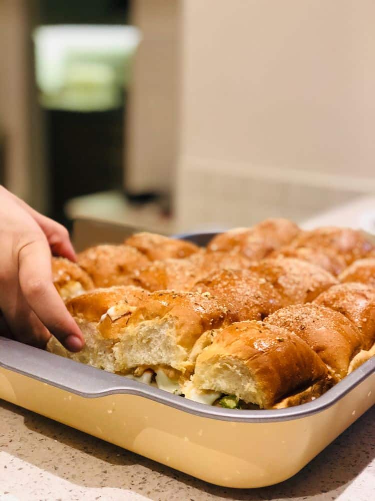 Loaded Juicy Lucy Sheet Pan Sliders