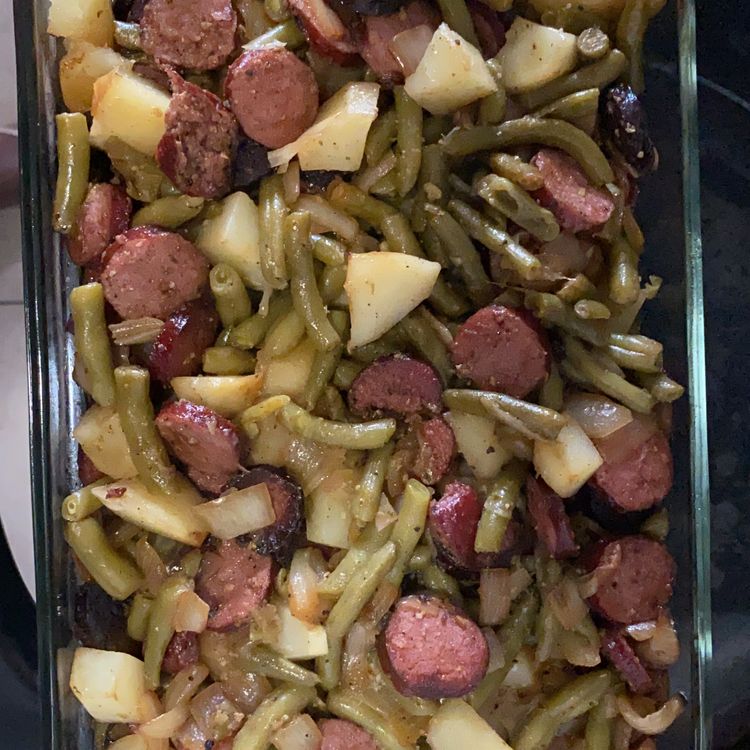 Sausage Green Bean Potato Casserole