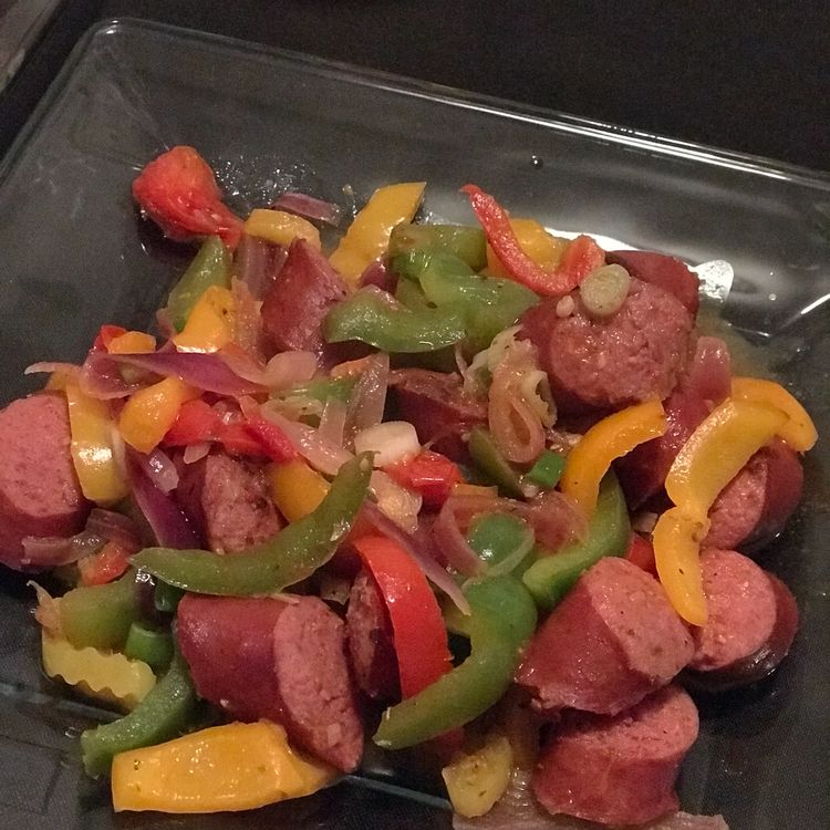 Sheet Pan Sausage and Peppers