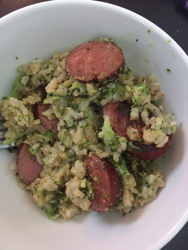 Smoked Sausage & Rice One Skillet Meal