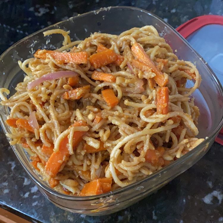 15 Minute Spicy Peanut Noodles