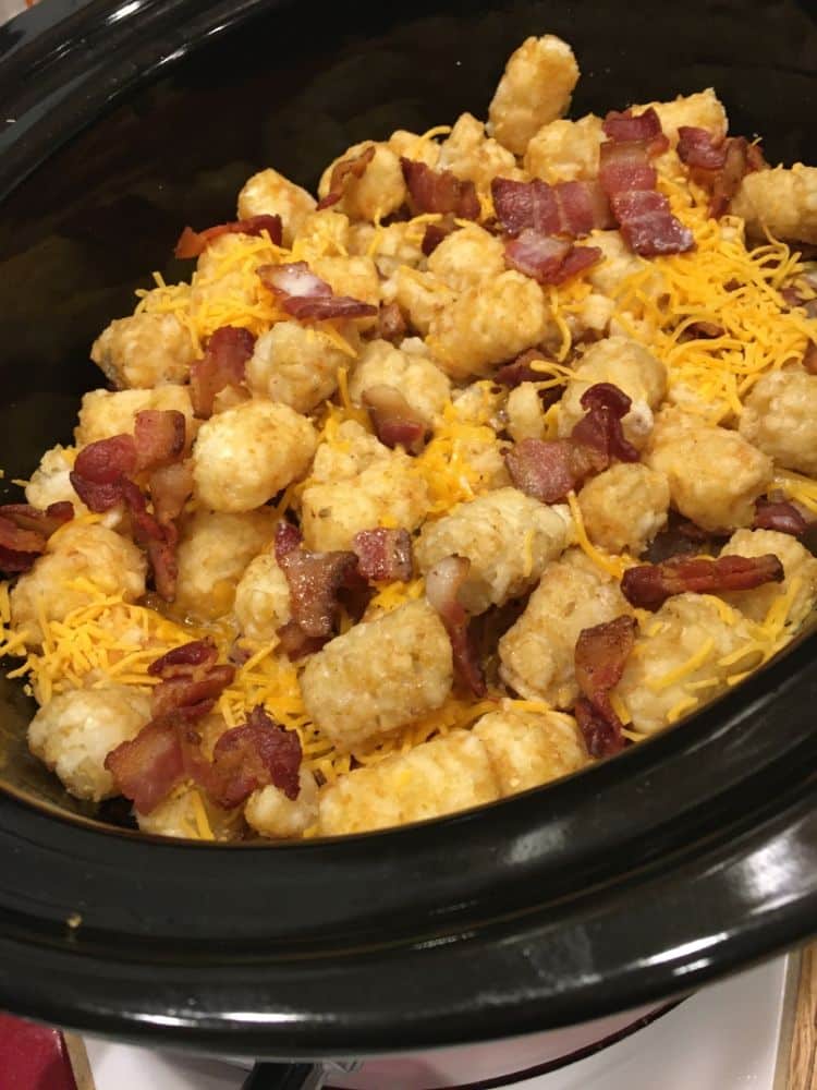 CROCK POT CHICKEN TATER TOT CASSEROLE