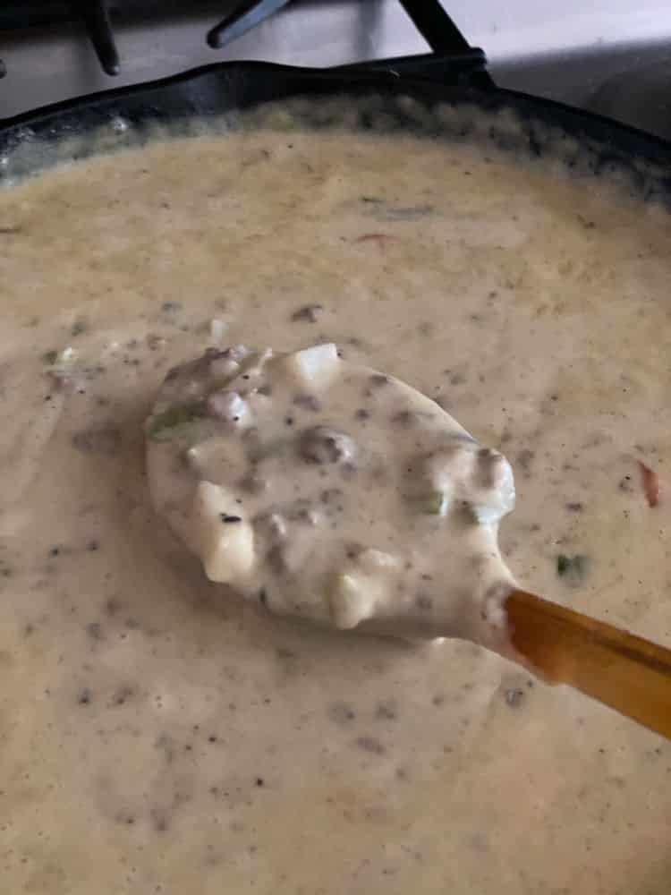 Cheeseburger Soup from Taste of Home