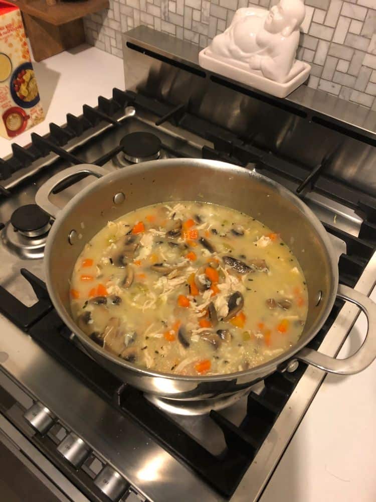 Creamy Mushroom Chicken and Wild Rice Soup