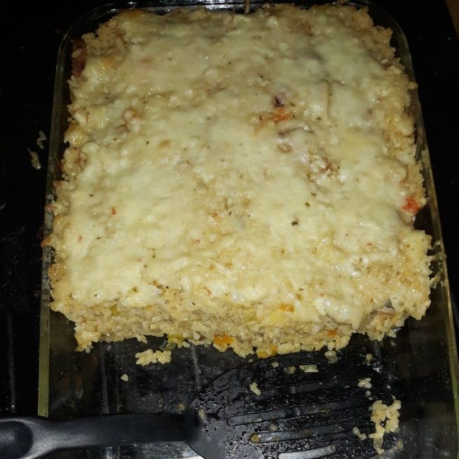 Easy And Cheesy- Green Chile, Chicken And Rice Casserole